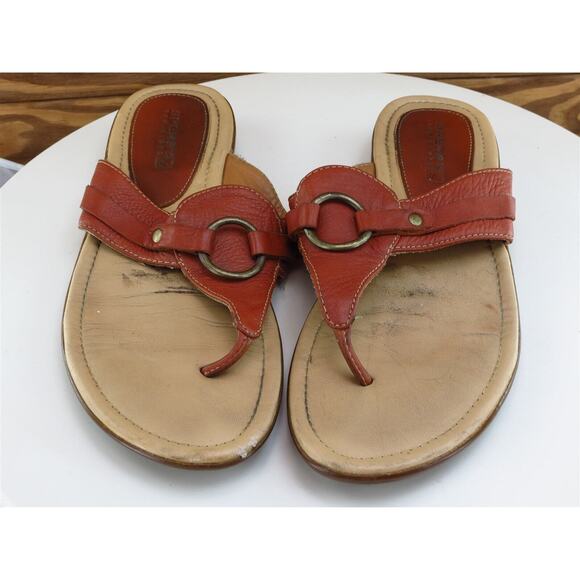SPERRY Size 8 Sandal‎ Thong Brown Leather Women M - Picture 3 of 10